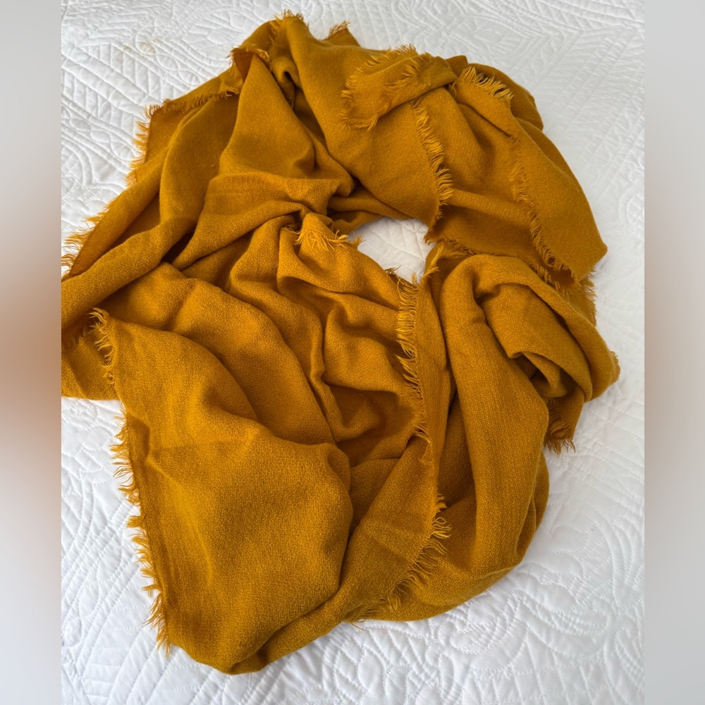 Zara Marigold Mustard Scarf
